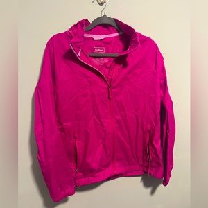 L.L Bean- women’s hooded nylon windbreaker/rain jacket. Size M